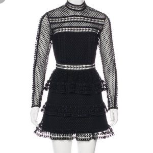 Self-Portrait Lace Pattern Mini Dress - Worn Once (excellent condition)